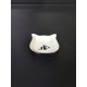 Flamingo Fofa Feeding and Drinking Bowl Black and White - 250 ml, High-Quality Ceramic, Dishwasher Safe, Durable and Stylish for Cats Flamingo Fofa Feeding and Drinking Bowl Black and White - 250 ml, High-Quality Ceramic, Dishwasher Safe, Durable and Stylish for Cats