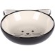 Flamingo Kajo Cat Feeding and Drinking Bowl Round Black & White - Non-Slip Multi-Purpose Bowl for Pets - 280 ml - Ceramic - Dishwasher Safe Flamingo Kajo Cat Feeding and Drinking Bowl Round Black & White - Non-Slip Multi-Purpose Bowl for Pets - 280 ml - Ceramic - Dishwasher Safe