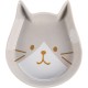 Flamingo Kapo Feeding and Drinking Bowl for Cats, Light Grey, 250 ml, Ceramic, Dishwasher Safe