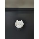 Flamingo Kapo Feeding and Drinking Bowl for Cats, Light Grey, 250 ml, Ceramic, Dishwasher Safe