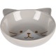 Flamingo Kapo Feeding and Drinking Bowl for Cats, Round, Light Grey, 280 ml, Ceramic, Dishwasher Safe Flamingo Kapo Feeding and Drinking Bowl for Cats, Round, Light Grey, 280 ml, Ceramic, Dishwasher Safe