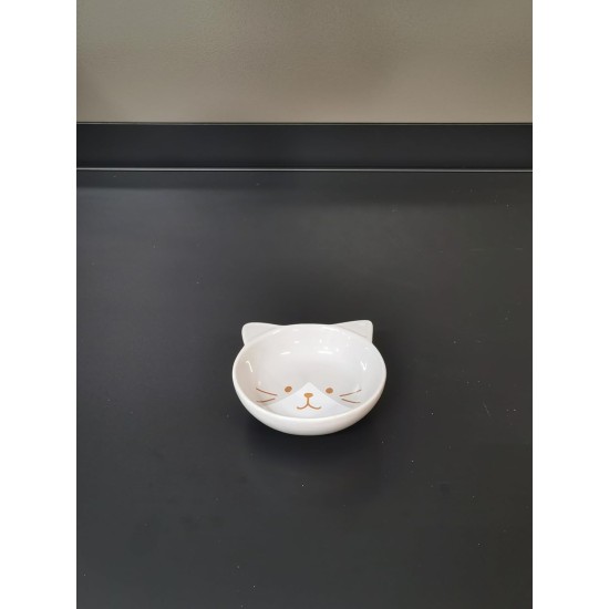 Flamingo Kapo Feeding and Drinking Bowl for Cats, Round, Light Grey, 280 ml, Ceramic, Dishwasher Safe Flamingo Kapo Feeding and Drinking Bowl for Cats, Round, Light Grey, 280 ml, Ceramic, Dishwasher Safe