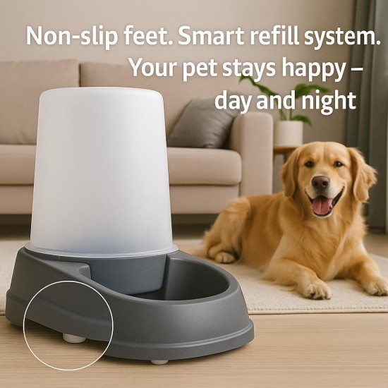 Flamingo Raja Automatic Food and Water Dispenser for Dogs and Cats, 2.5 L, Automatic Cat Feeder, Water Dispenser for Cats and Dogs Flamingo Raja Automatic Food and Water Dispenser for Dogs and Cats, 2.5 L, Automatic Cat Feeder, Water Dispenser for Cats and Dogs