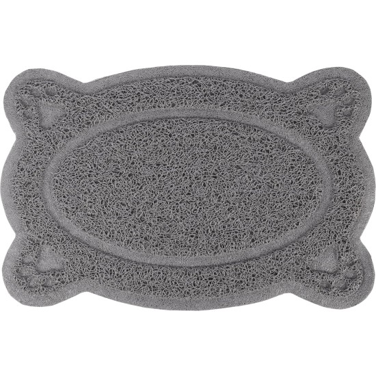Flamingo Randy Cat Litter Tray Mat - Grey | 40 × 26 cm | Clean Paws & Clean Floor! Flamingo Randy Cat Litter Tray Mat - Grey | 40 × 26 cm | Clean Paws & Clean Floor!