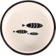 Flamingo Sardi Feeding and Drinking Bowl for Cats, Round, Black & White, Non-Slip Multi-Purpose Bowl for Pets, 400 ml, Ceramic, Dishwasher Safe Flamingo Sardi Feeding and Drinking Bowl for Cats, Round, Black & White, Non-Slip Multi-Purpose Bowl for Pets, 400 ml, Ceramic, Dishwasher Safe
