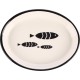 Flamingo Sardi Oval Black & White Cat Feeding and Drinking Bowl - Non-Slip Multi-Purpose Bowl for Pets - 150 ml - Ceramic - Dishwasher Safe Flamingo Sardi Oval Black & White Cat Feeding and Drinking Bowl - Non-Slip Multi-Purpose Bowl for Pets - 150 ml - Ceramic - Dishwasher Safe