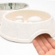 Fur & Bone Double Slow Feeder Dog Bowl Raised Dog Bowl with Non-Slip Base Dog Bowls Dog Water Stainless Steel Bowl Removable Raised Cat (Blue)