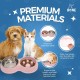 Fur & Bone Double Slow Feeder Dog Bowl Raised Dog Bowl with Non-Slip Base Dog Bowls Dog Water Stainless Steel Bowl Removable Raised Cat (Blue)