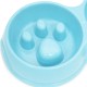 Fur & Bone Double Slow Feeder Dog Bowl Raised Dog Bowl with Non-Slip Base Dog Bowls Dog Water Stainless Steel Bowl Removable Raised Cat (Blue)