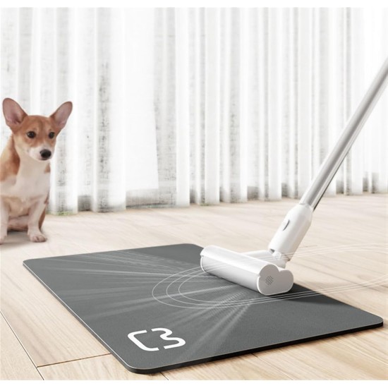 GIBZ Waterproof Feeding Mat Cat Food and Water Bowl Mat Square Non-Slip Plain Bowl Mat Pet Place Mat Dark Grey 50 x 70 cm GIBZ Waterproof Feeding Mat Cat Food and Water Bowl Mat Square Non-Slip Plain Bowl Mat Pet Place Mat Dark Grey 50 x 70 cm