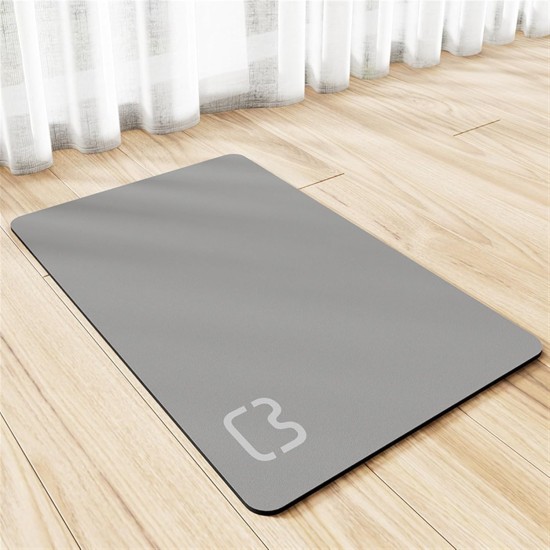 GIBZ Waterproof Feeding Mat Cat Food and Water Bowl Mat Square Non-Slip Plain Bowl Mat Pet Place Mat Dark Grey 50 x 70 cm GIBZ Waterproof Feeding Mat Cat Food and Water Bowl Mat Square Non-Slip Plain Bowl Mat Pet Place Mat Dark Grey 50 x 70 cm