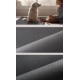 GIBZ Waterproof Feeding Mat Cat Food and Water Bowl Mat Square Non-Slip Plain Bowl Mat Pet Place Mat Dark Grey 50 x 70 cm