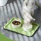 GRKB 1 x 28 x 19.5 cm green bowl mat dog feeding bowl mat silicone mat with rim bowls drinking accessories for cats bowl mat cats non-slip and waterproof feeding mat with rim GRKB 1 x 28 x 19.5 cm green bowl mat dog feeding bowl mat silicone mat with rim bowls drinking accessories for cats bowl mat cats non-slip and waterproof feeding mat with rim
