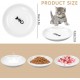 Galerie SV Set of 6 Cat Feeding Bowls - Cat Bowl Set - Ceramic Cat Bowl - Raised Cat Bowl - Cat Feeding Bowl - White (Fishbone Pattern) Galerie SV Set of 6 Cat Feeding Bowls - Cat Bowl Set - Ceramic Cat Bowl - Raised Cat Bowl - Cat Feeding Bowl - White (Fishbone Pattern)