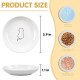 Galerie SV Set of 6 Cat Feeding Bowls - Cat Bowl Set - Ceramic Cat Bowl - Raised Cat Bowl - Cat Feeding Bowl - White (Fishbone Pattern) Galerie SV Set of 6 Cat Feeding Bowls - Cat Bowl Set - Ceramic Cat Bowl - Raised Cat Bowl - Cat Feeding Bowl - White (Fishbone Pattern)