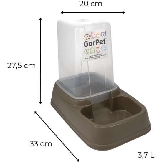 GarPet 3.7 L Automatic Feeder Water Dispenser 2-in-1 Automatic Feeder Water Dispenser for Dogs Cats Water and Food Automatic Dispenser Bowl GarPet 3.7 L Automatic Feeder Water Dispenser 2-in-1 Automatic Feeder Water Dispenser for Dogs Cats Water and Food Automatic Dispenser Bowl