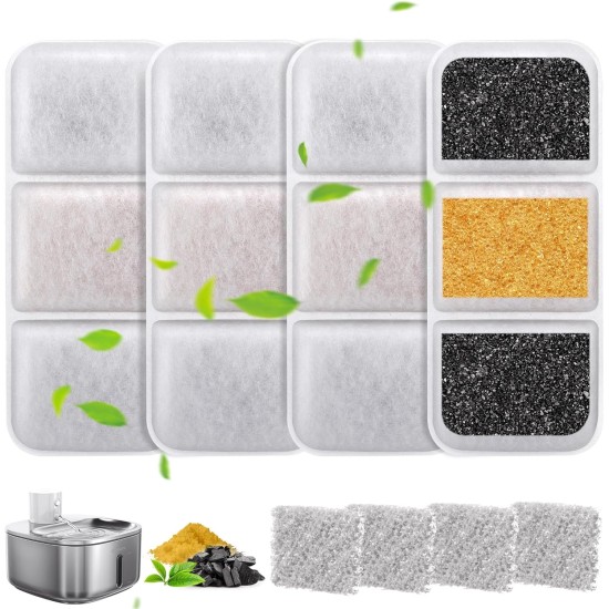 Gimars 4 x Water Filter Replacement for W4-S1 Cat Fountain Filter Indoor Gimars 4 x Water Filter Replacement for W4-S1 Cat Fountain Filter Indoor