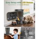 Gimars Automatic Cat Feeder for 2 Cats, 5L, 12 Servings, 6 Meals a Day, Timed Automatic Cat Feeder with 2 Stainless Steel Bowls, Dual Power Supply Gimars Automatic Cat Feeder for 2 Cats, 5L, 12 Servings, 6 Meals a Day, Timed Automatic Cat Feeder with 2 Stainless Steel Bowls, Dual Power Supply