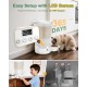 Gimars Automatic Cat Feeder for 2 Cats, 5L, 12 Servings, 6 Meals a Day, Timed Automatic Cat Feeder with 2 Stainless Steel Bowls, Dual Power Supply Gimars Automatic Cat Feeder for 2 Cats, 5L, 12 Servings, 6 Meals a Day, Timed Automatic Cat Feeder with 2 Stainless Steel Bowls, Dual Power Supply