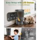 Gimars Automatic Cat Feeder for 2 Cats, 5L, 12 Servings, 6 Meals a Day, Timed Automatic Cat Feeder with 2 Stainless Steel Bowls, Dual Power Supply Gimars Automatic Cat Feeder for 2 Cats, 5L, 12 Servings, 6 Meals a Day, Timed Automatic Cat Feeder with 2 Stainless Steel Bowls, Dual Power Supply