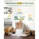 Gimars Automatic Cat Feeder for 2 Cats, 5L, 12 Servings, 6 Meals a Day, Timed Automatic Cat Feeder with 2 Stainless Steel Bowls, Dual Power Supply Gimars Automatic Cat Feeder for 2 Cats, 5L, 12 Servings, 6 Meals a Day, Timed Automatic Cat Feeder with 2 Stainless Steel Bowls, Dual Power Supply