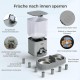 Grandtail 6.0 L Automatic Cat Feeder 2 Bowls Even Distribution Cat Food Automatic Timer Cat Feeder with Stainless Steel Bowl Double Power Supply 10s Voice Recording Grandtail 6.0 L Automatic Cat Feeder 2 Bowls Even Distribution Cat Food Automatic Timer Cat Feeder with Stainless Steel Bowl Double Power Supply 10s Voice Recording