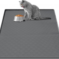Große Katzenklo Matte, 86.3x55.9cm Wasserdicht Urinbeständiges Katzenmatte Katzenklo, Katzenstreu Matte aus Lebensmittelechtem Silikon, Leicht zu Reinigen, rutschfeste Katzenmatte für den Boden Große Katzenklo Matte, 86.3x55.9cm Wasserdicht Urinbeständiges Katzenmatte Katzenklo, Katzenstreu Matte aus Lebensmittelechtem Silikon, Leicht zu Reinigen, rutschfeste Katzenmatte für den Boden