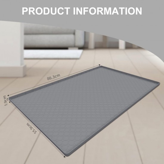 Große Katzenklo Matte, 86.3x55.9cm Wasserdicht Urinbeständiges Katzenmatte Katzenklo, Katzenstreu Matte aus Lebensmittelechtem Silikon, Leicht zu Reinigen, rutschfeste Katzenmatte für den Boden Große Katzenklo Matte, 86.3x55.9cm Wasserdicht Urinbeständiges Katzenmatte Katzenklo, Katzenstreu Matte aus Lebensmittelechtem Silikon, Leicht zu Reinigen, rutschfeste Katzenmatte für den Boden