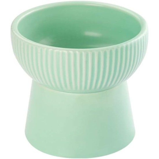 HCHLQLZ Green Ceramic Cat Bowl Dog Bowl Feeding Bowl Cat Dog Feeding Station HCHLQLZ Green Ceramic Cat Bowl Dog Bowl Feeding Bowl Cat Dog Feeding Station