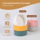 HCHLQLZ Raised Feeding Bowl for Cats Dogs and Puppies with Bowl Stand - Ceramic Dog Bowl Set of 2 for Cats Dogs Puppy Food and Water