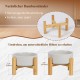 HCHLQLZ Raised Feeding Bowl for Cats Dogs and Puppies with Bowl Stand - Ceramic Dog Bowl Set of 2 for Cats Dogs Puppy Food and Water