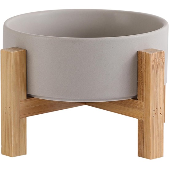 HCHLQLZ Raised Feeding Bowl for Cats Dogs and Puppies with Bowl Stand - Ceramic Dog Bowl Set of 2 for Cats Dogs Puppy Food and Water HCHLQLZ Raised Feeding Bowl for Cats Dogs and Puppies with Bowl Stand - Ceramic Dog Bowl Set of 2 for Cats Dogs Puppy Food and Water