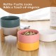 HCHLQLZ Raised Feeding Bowl for Cats Dogs and Puppies with Bowl Stand - Ceramic Dog Bowl Set of 2 for Cats Dogs Puppy Food and Water