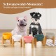 HCHLQLZ Raised Feeding Bowl for Cats Dogs and Puppies with Bowl Stand - Ceramic Dog Bowl Set of 2 for Cats Dogs Puppy Food and Water