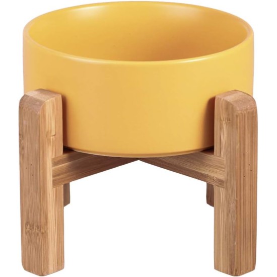 HCHLQLZ Raised Feeding Bowl for Cats Dogs and Puppies with Bowl Stand - Ceramic Dog Bowl Set of 2 for Cats Dogs Puppy Food and Water HCHLQLZ Raised Feeding Bowl for Cats Dogs and Puppies with Bowl Stand - Ceramic Dog Bowl Set of 2 for Cats Dogs Puppy Food and Water