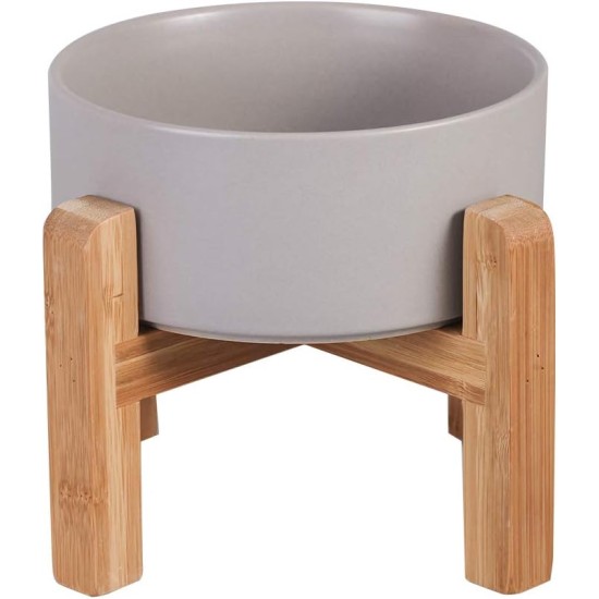 HCHLQLZ Raised Feeding Bowl for Cats Dogs and Puppies with Bowl Stand - Ceramic Dog Bowl Set of 2 for Cats Dogs Puppy Food and Water HCHLQLZ Raised Feeding Bowl for Cats Dogs and Puppies with Bowl Stand - Ceramic Dog Bowl Set of 2 for Cats Dogs Puppy Food and Water