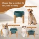 HCHLQLZ Raised Feeding Bowl for Cats Dogs and Puppies with Bowl Stand - Ceramic Dog Bowl Set of 2 for Cats Dogs Puppy Food and Water