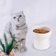 HCHLQLZ White Ceramic Cat Bowl Dog Bowl Feeding Bowl Cat Dog Feeding Station HCHLQLZ White Ceramic Cat Bowl Dog Bowl Feeding Bowl Cat Dog Feeding Station
