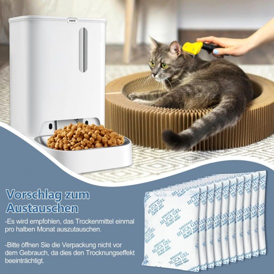 Haliya Pack of 10 Desiccant for Petkit 5L Automatic Cat Feeder, Desiccant Replacement for Feeder for Cats and Dogs, Food, Exchange Shops Haliya Pack of 10 Desiccant for Petkit 5L Automatic Cat Feeder, Desiccant Replacement for Feeder for Cats and Dogs, Food, Exchange Shops