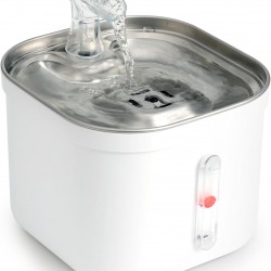 Happy & Polly Cat Fountain - 2L Drinking Fountain for Cats, Quiet Pet Fountain with Tap & Filter System, Continuous Running Drinking Fountain for Cats and Dogs, Ideal for Indoor Use Happy & Polly Cat Fountain - 2L Drinking Fountain for Cats, Quiet Pet Fountain with Tap & Filter System, Continuous Running Drinking Fountain for Cats and Dogs, Ideal for Indoor Use
