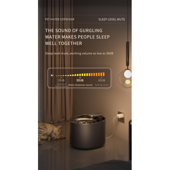 Herzberg HG04142, Distributeur D'eau électrique Pour Animaux Compagnie, 3L, système de Filtration, Pompe Ultra Silencieuse, Capteur Intelligent, Compact Design, Comfortable, Noir et Or, 3 Litres Herzberg HG04142, Distributeur D'eau électrique Pour Animaux Compagnie, 3L, système de Filtration, Pompe Ultra Silencieuse, Capteur Intelligent, Compact Design, Comfortable, Noir et Or, 3 Litres
