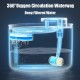 Herzberg HG04142, Distributeur D'eau électrique Pour Animaux Compagnie, 3L, système de Filtration, Pompe Ultra Silencieuse, Capteur Intelligent, Compact Design, Comfortable, Noir et Or, 3 Litres