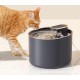 Herzberg HG04142, Distributeur D'eau électrique Pour Animaux Compagnie, 3L, système de Filtration, Pompe Ultra Silencieuse, Capteur Intelligent, Compact Design, Comfortable, Noir et Or, 3 Litres