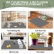Homegroove 2Pcs Silicone Cat Litter Box Mat, 86.3x55CM Large Kitty Litter Box Mat for Indoor Cats, Litter Trapping (Grey, 86.3x55.8x0.1 Zentimeter) Homegroove 2Pcs Silicone Cat Litter Box Mat, 86.3x55CM Large Kitty Litter Box Mat for Indoor Cats, Litter Trapping (Grey, 86.3x55.8x0.1 Zentimeter)