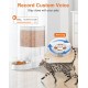 HoneyGuaridan Automatic Cat Feeder, 2 Bowls, 2.4G WiFi Intelligent Cat Feeder with App Control for Remote Feeding, 5L Programmable Feeder for Cats and Dogs (Slow Feeding Bowl)