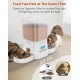 HoneyGuaridan Automatic Cat Feeder 2 Bowls, Distribute Food for 2 Cats Evenly, 3.5 L Automatic Feeder for Cats and Dogs, Stainless Steel Bowl, Voice Recording, 1-6 Meals/Day HoneyGuaridan Automatic Cat Feeder 2 Bowls, Distribute Food for 2 Cats Evenly, 3.5 L Automatic Feeder for Cats and Dogs, Stainless Steel Bowl, Voice Recording, 1-6 Meals/Day