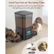 HoneyGuaridan Automatic Cat Feeder 2 Bowls, Distribute Food for 2 Cats Evenly, 3.5 L Automatic Feeder for Cats and Dogs, Stainless Steel Bowl, Voice Recording, 1-6 Meals/Day HoneyGuaridan Automatic Cat Feeder 2 Bowls, Distribute Food for 2 Cats Evenly, 3.5 L Automatic Feeder for Cats and Dogs, Stainless Steel Bowl, Voice Recording, 1-6 Meals/Day
