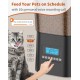 HoneyGuaridan Automatic Cat Feeder 2 Bowls, Distribute Food for 2 Cats Evenly, 3.5 L Automatic Feeder for Cats and Dogs, Stainless Steel Bowl, Voice Recording, 1-6 Meals/Day HoneyGuaridan Automatic Cat Feeder 2 Bowls, Distribute Food for 2 Cats Evenly, 3.5 L Automatic Feeder for Cats and Dogs, Stainless Steel Bowl, Voice Recording, 1-6 Meals/Day