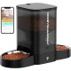 HoneyGuaridan Automatic Cat Feeder 2 Bowls with Motion Sensor, 2.4G WiFi Intelligent Cat Feeder for Remote Feeding, 3.5L Programmable Automatic Feeder for Cats and Dogs HoneyGuaridan Automatic Cat Feeder 2 Bowls with Motion Sensor, 2.4G WiFi Intelligent Cat Feeder for Remote Feeding, 3.5L Programmable Automatic Feeder for Cats and Dogs