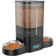 HoneyGuaridan Automatic Cat Feeder 2 Bowls with Motion Sensor, 2.4G WiFi Intelligent Cat Feeder for Remote Feeding, 3.5L Programmable Automatic Feeder for Cats and Dogs HoneyGuaridan Automatic Cat Feeder 2 Bowls with Motion Sensor, 2.4G WiFi Intelligent Cat Feeder for Remote Feeding, 3.5L Programmable Automatic Feeder for Cats and Dogs